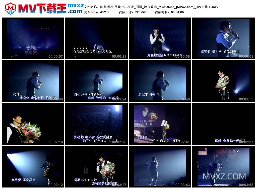 陈黎明-你是我一杯橙汁_国语_流行歌曲_MA109368